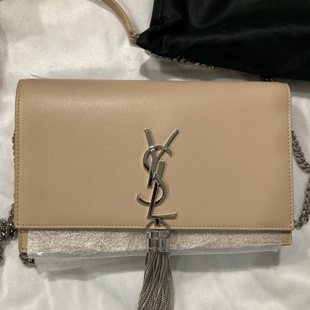YSL chain wallet mono with rem barca